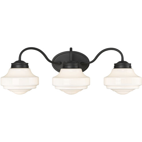 Ingalls 3 Light 27.5 inch Matte Black Vanity Light Wall Light